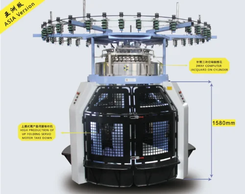 SINGLE JERSERY COMPUTER JACQUARD SHOES MACHINE(ASIA) SVK-SPCJ1.2-1.6CS